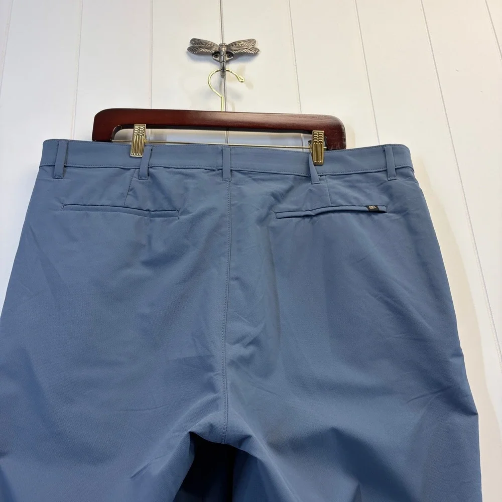Banana Republic Performance Chino Pants Men Size 40x30 Blue Stretch Commuter